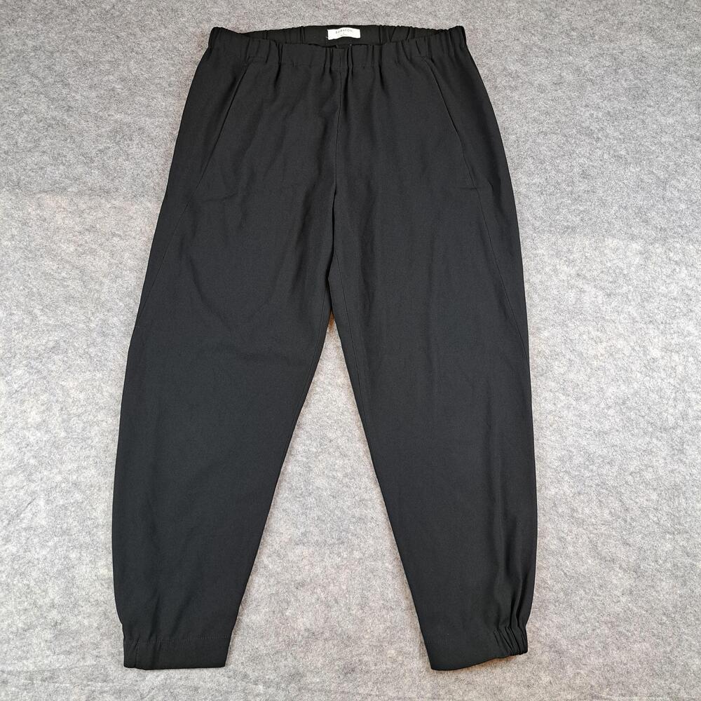 Babaton Aritzia Pants Womens Large Black Jogger Pull On Crepe Career Relaxed